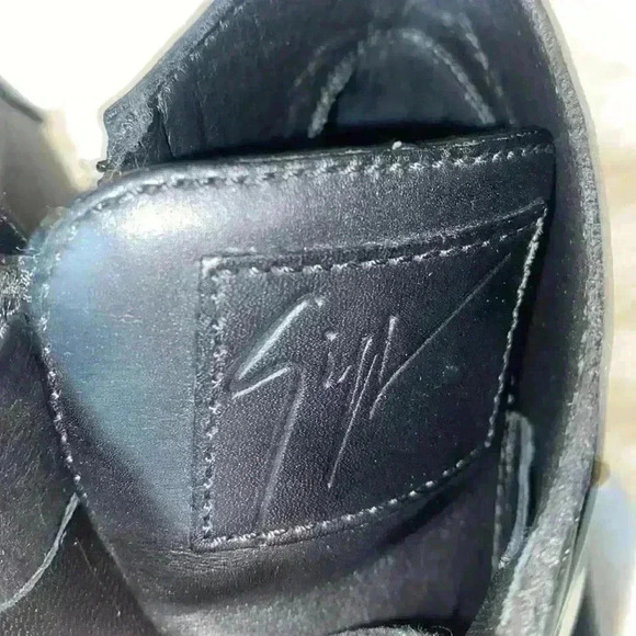 Giuseppe Zanotti James high top black patent strap leather sneakers - Picture 10 of 12